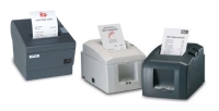Image of 3 thermal line printers on a white background