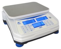 White and Blue Furi SCT Scales sitting on a white background