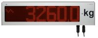 White background with a red digit digital indicator display
