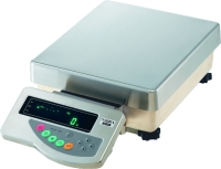 Stainless Steel precision laboratory scale with curved display and coloured operator buttons Cannock