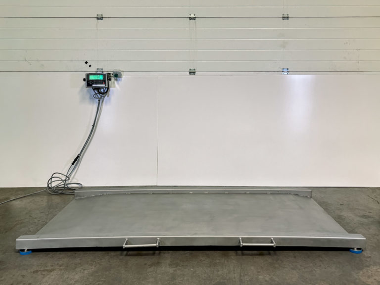 hygienic weighing platform with digital display
